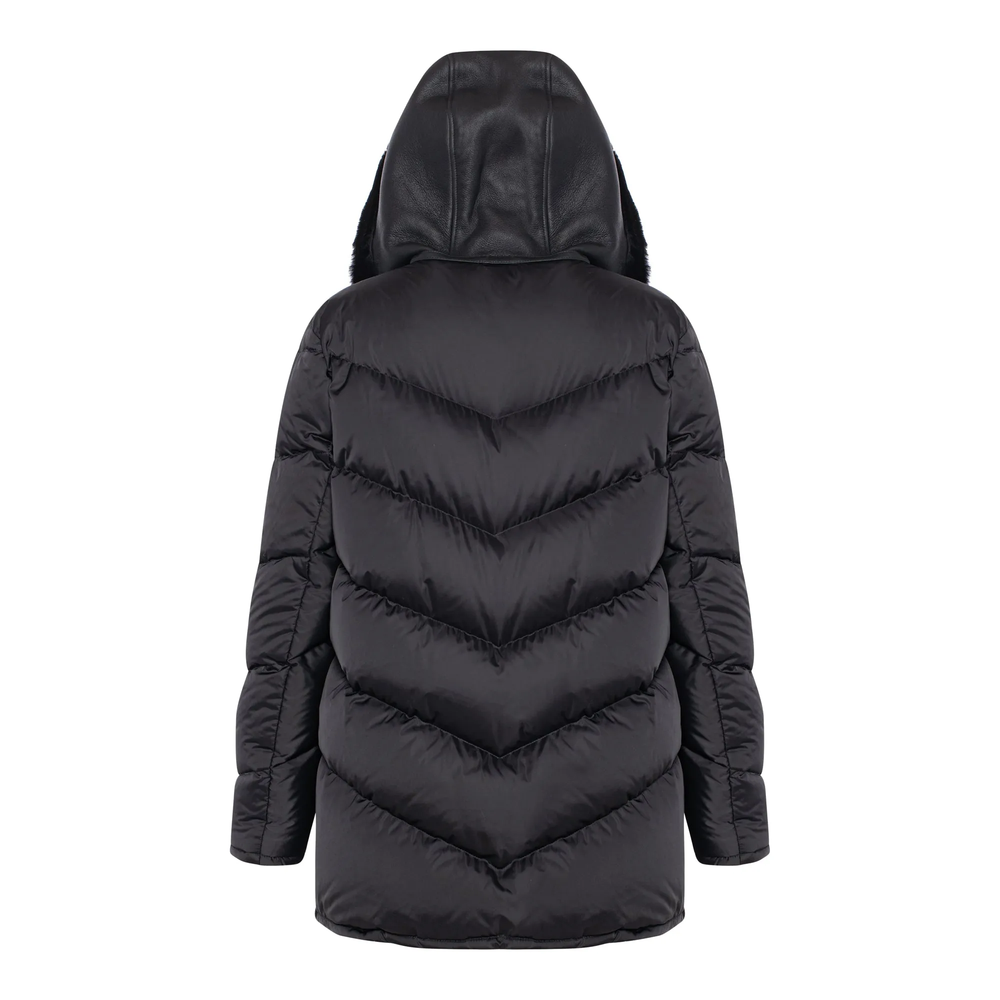 Newport Shearling goose down parka