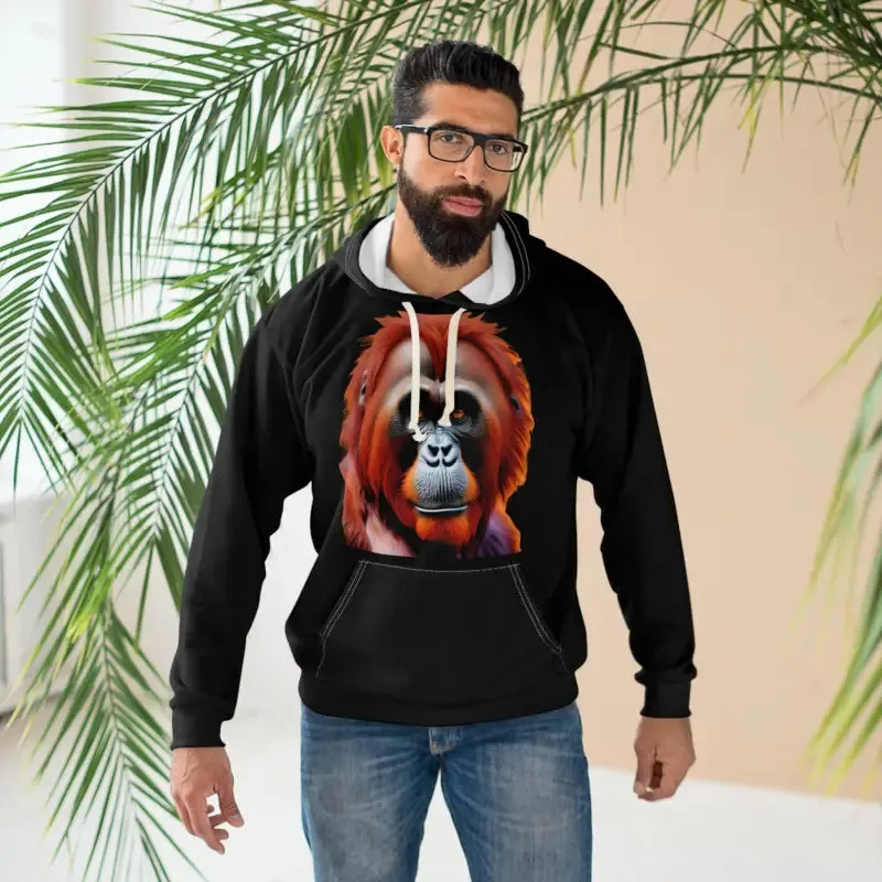 Orangutan Pullover Hoodie Vibrant Street Style