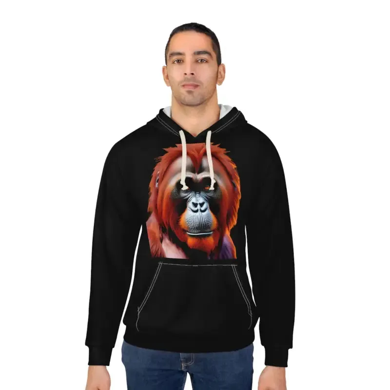 Orangutan Pullover Hoodie Vibrant Street Style