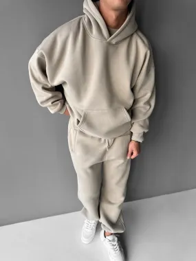Oversize Basic Hoodie - Light Grey