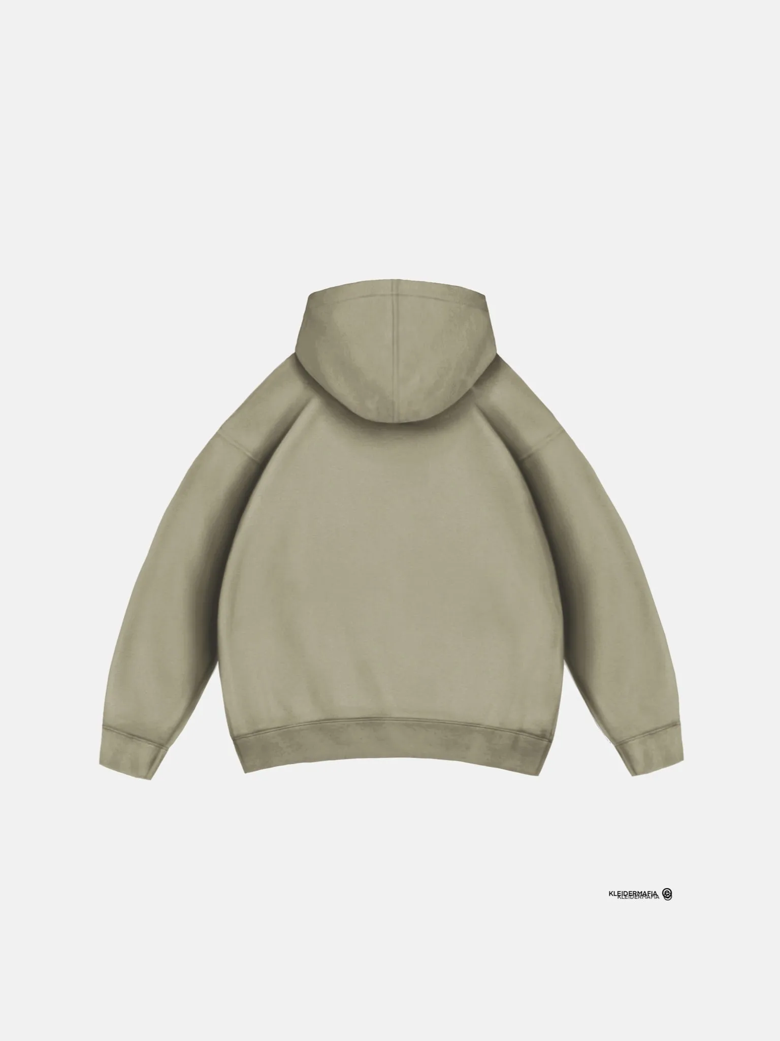 Oversize Basic Hoodie - Light Grey