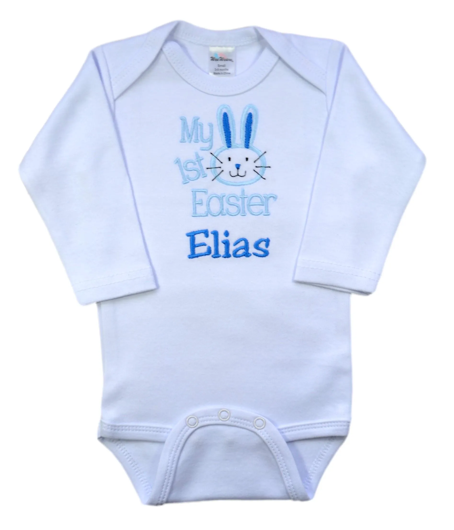 Personalized Embroidered Baby Boys My First Easter Bodysuit