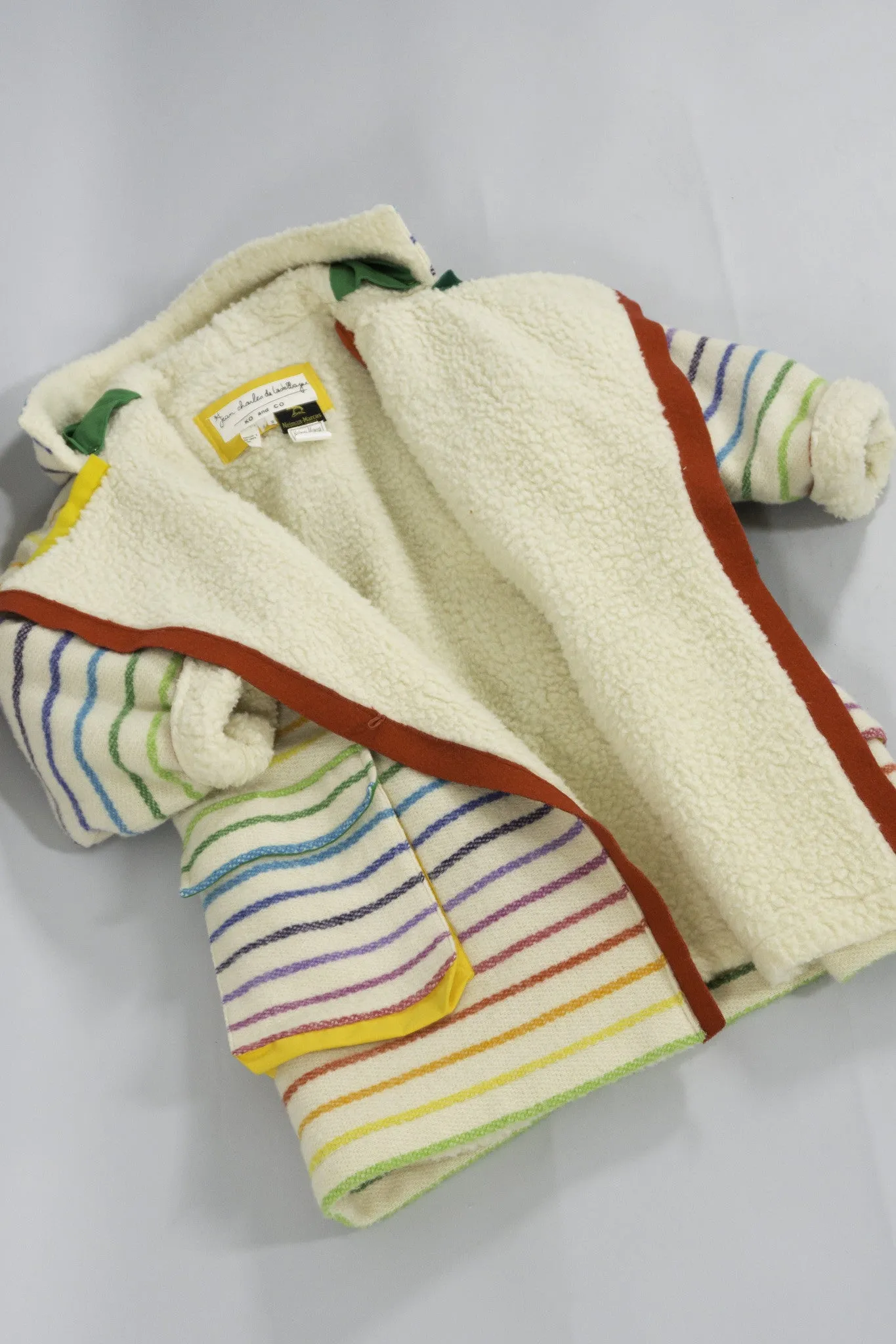 Rainbow Shearling Coat