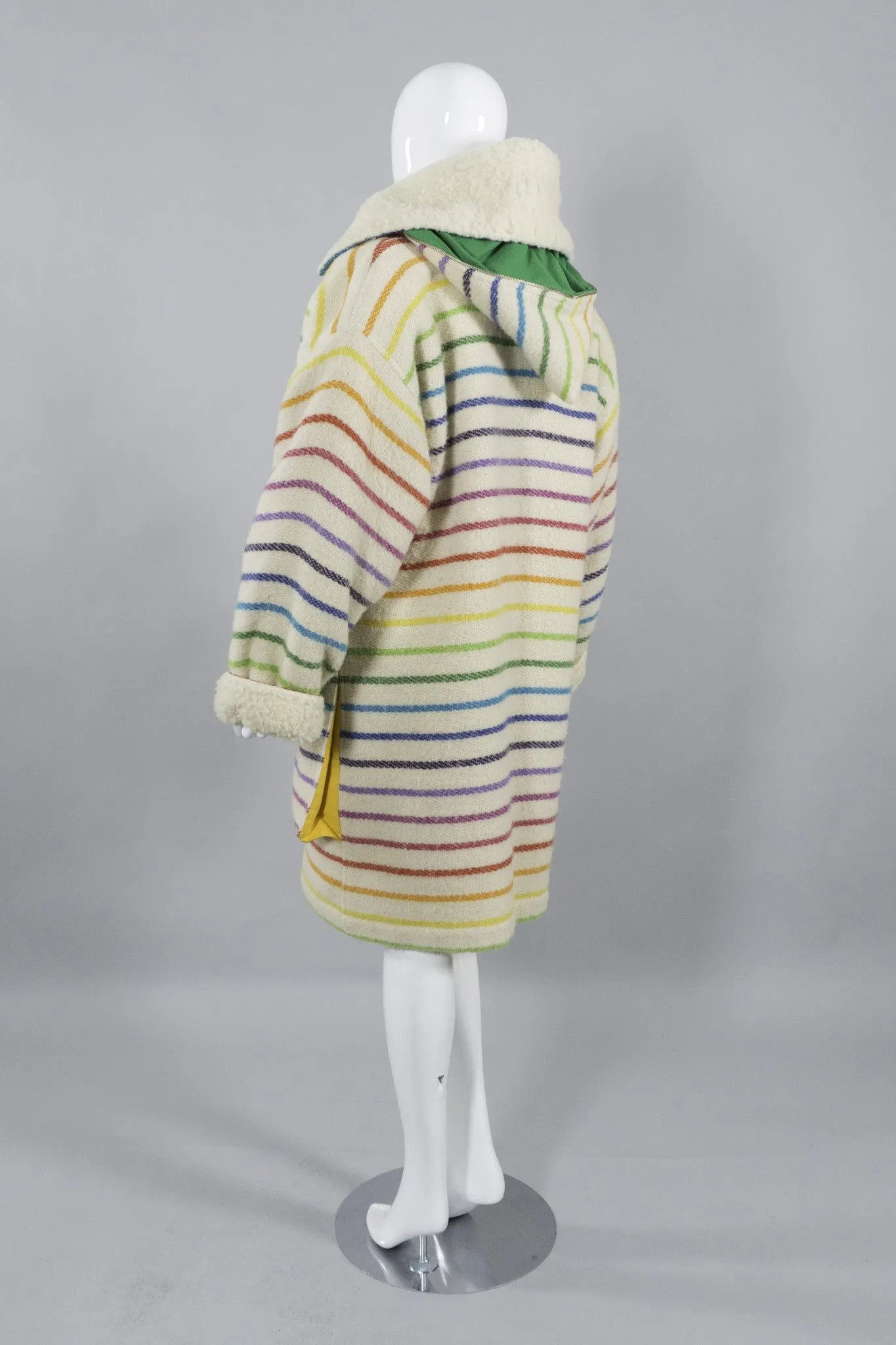 Rainbow Shearling Coat