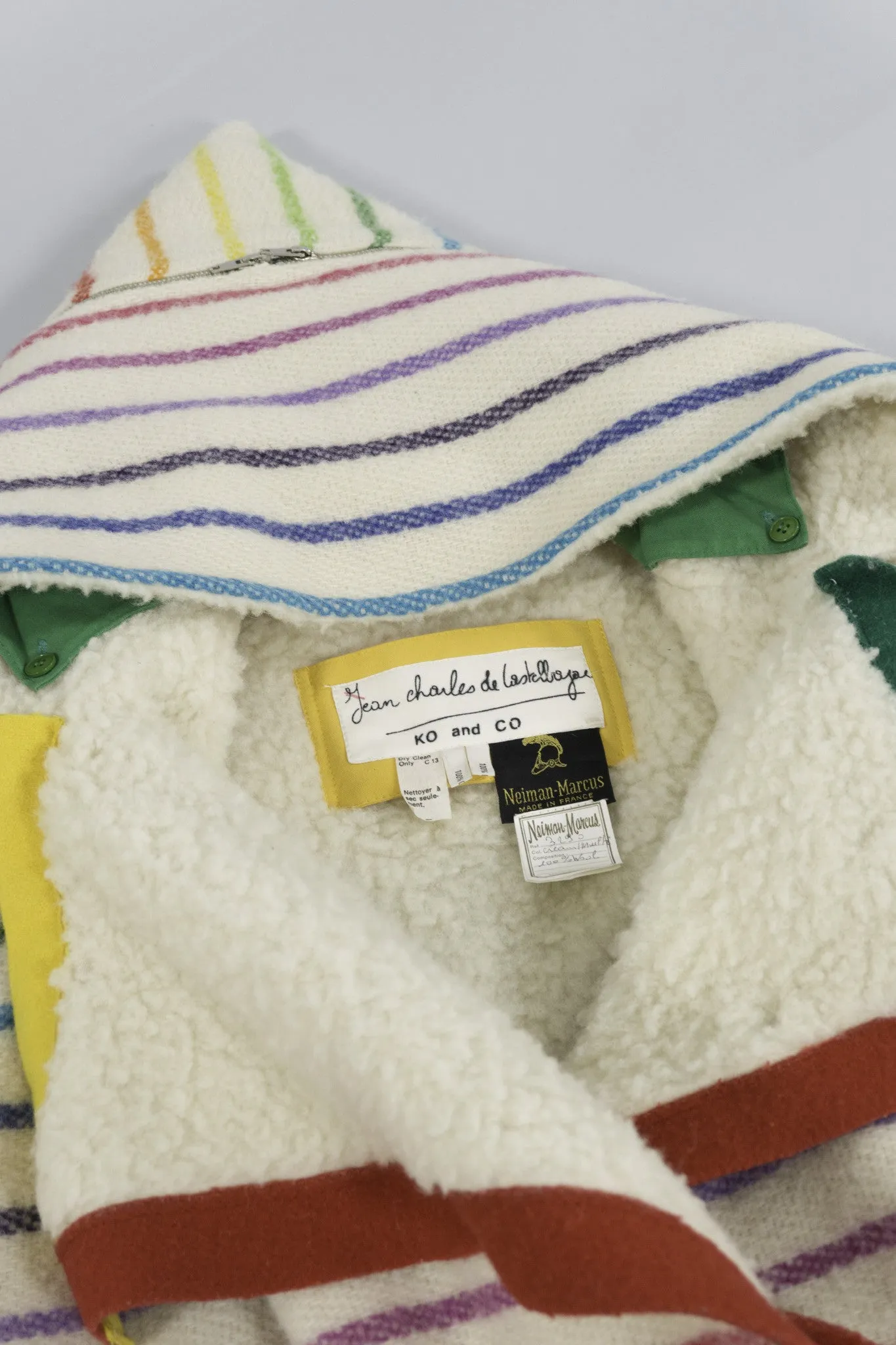 Rainbow Shearling Coat