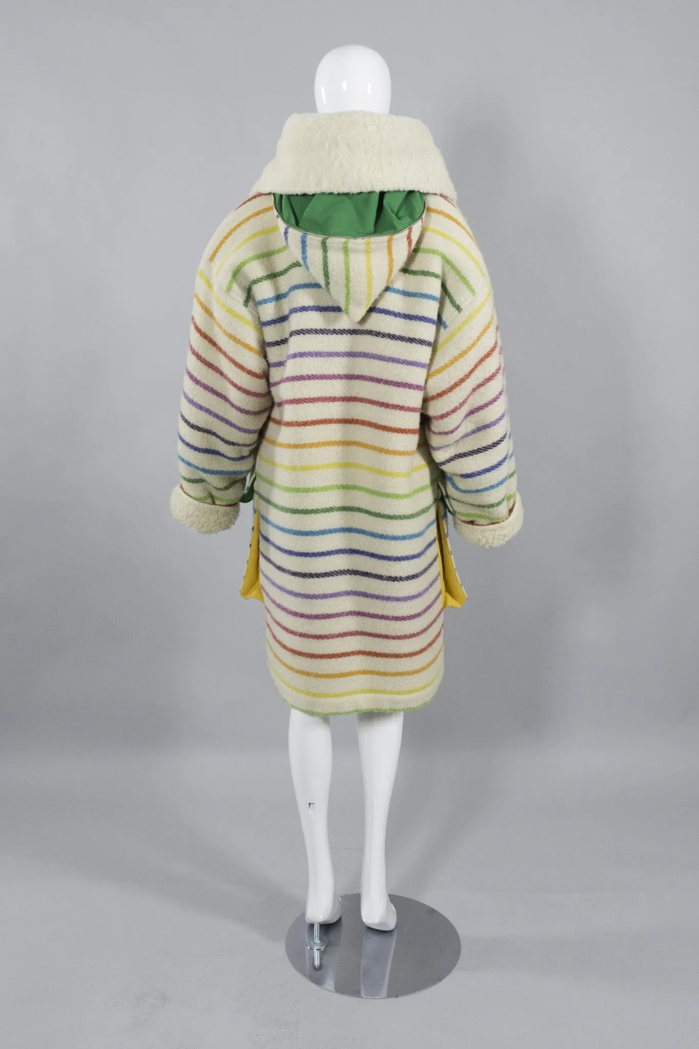 Rainbow Shearling Coat