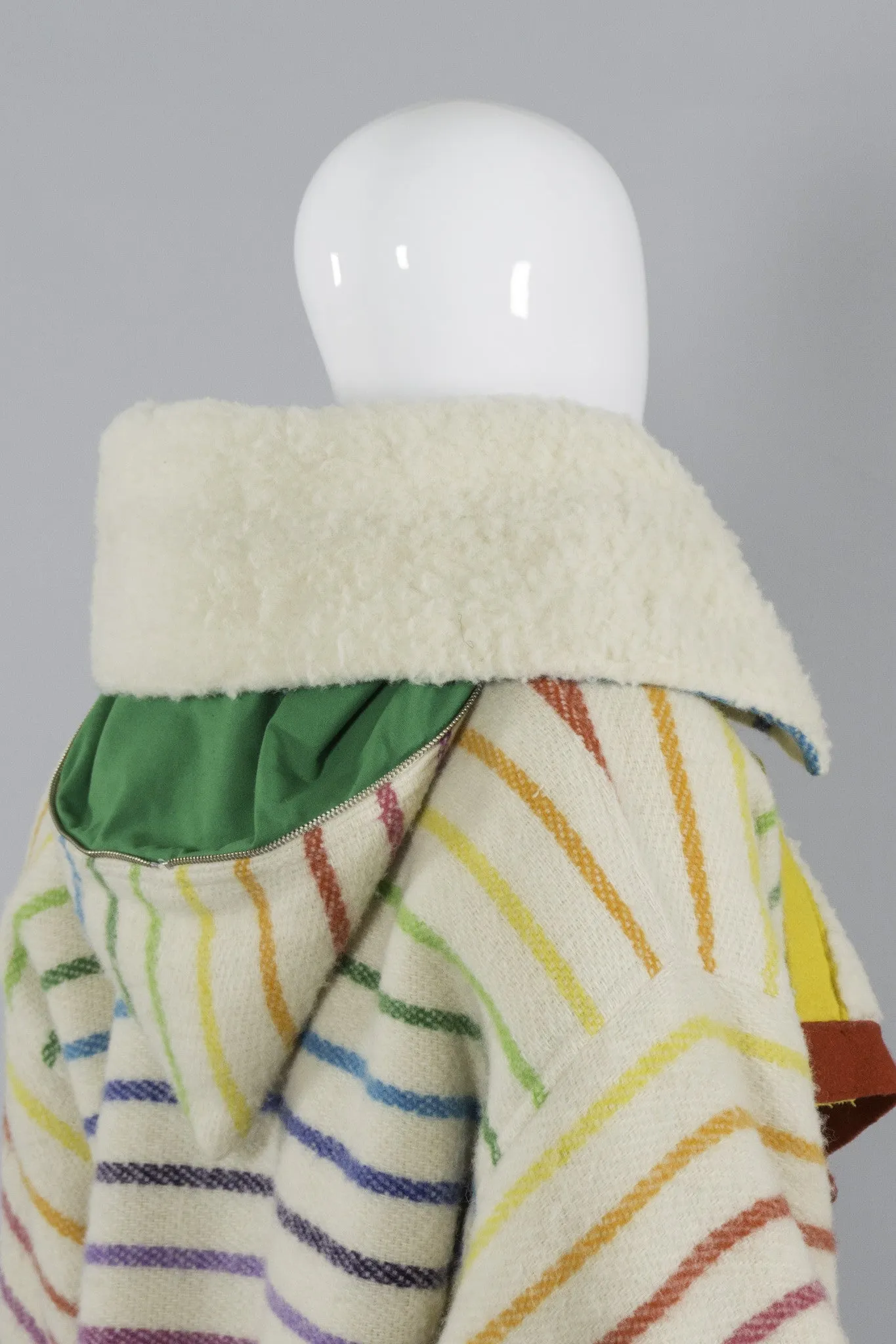 Rainbow Shearling Coat