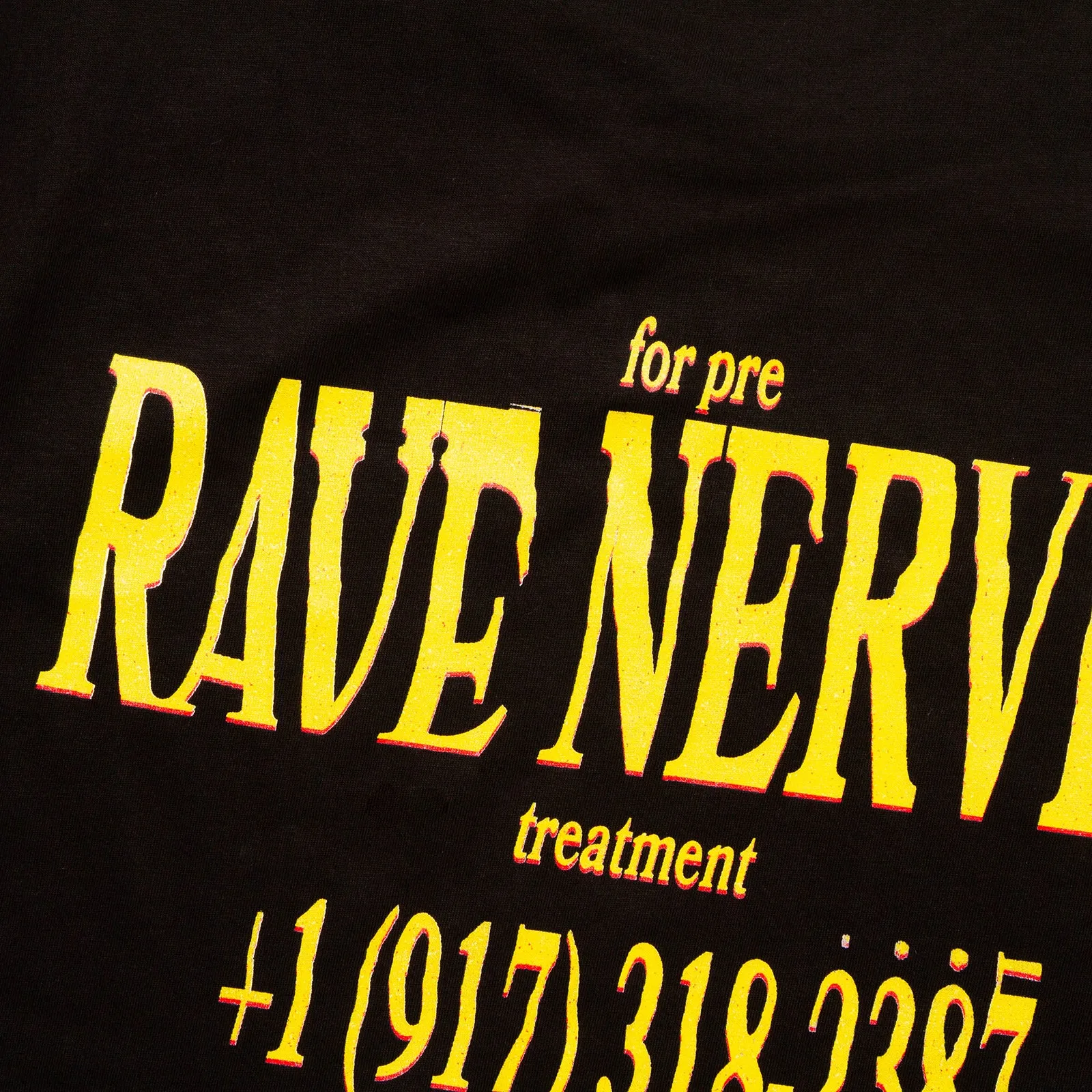 Rave Nerves Back Print - Tshirt - Black