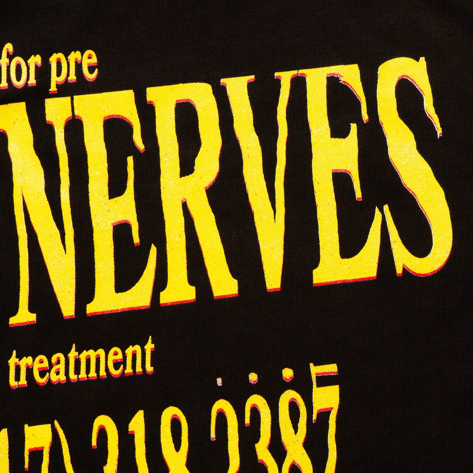 Rave Nerves Back Print - Tshirt - Black