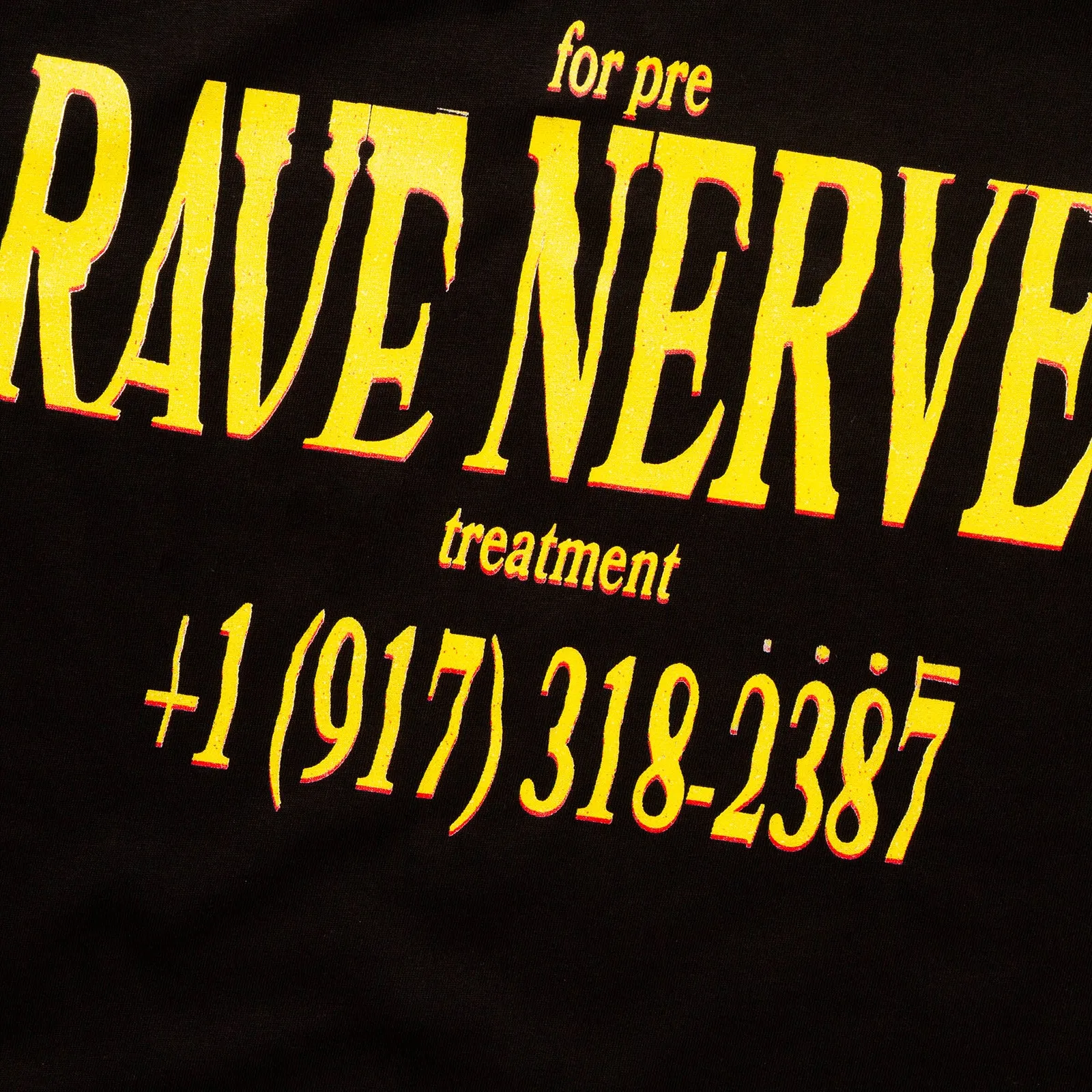 Rave Nerves Back Print - Tshirt - Black