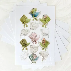 Regency Bonnets - Layering PostCards