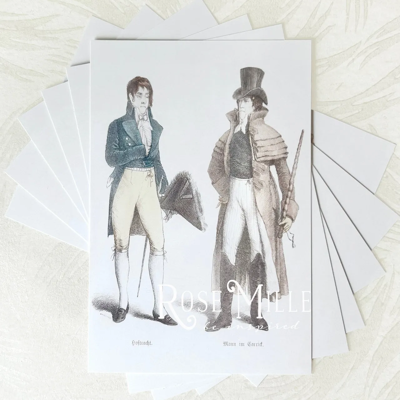 Regency Gents - Layering PostCards