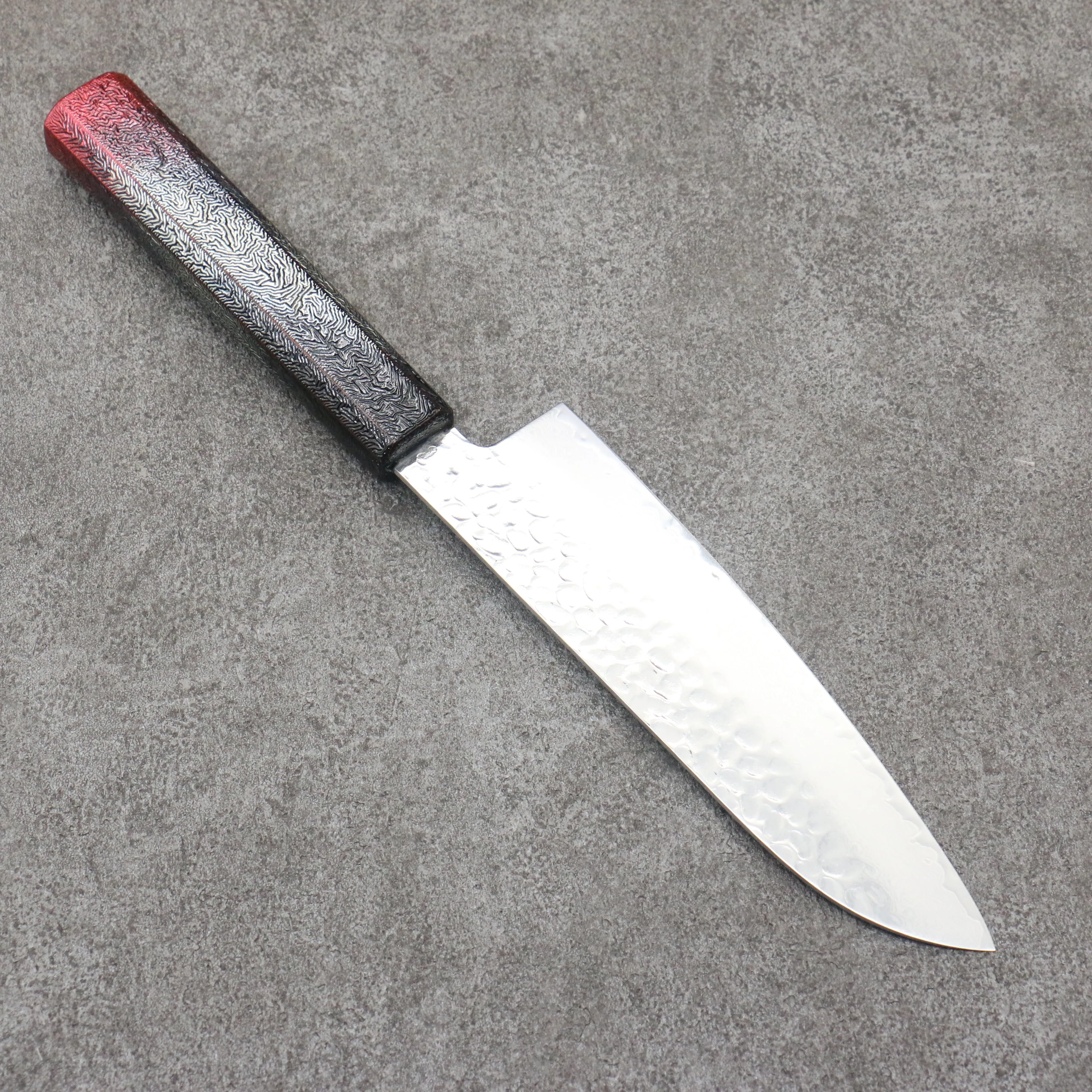 Sakai Takayuki Rinnou VG10 33 Layer Damascus Santoku 170mm Red Lacquered Handle