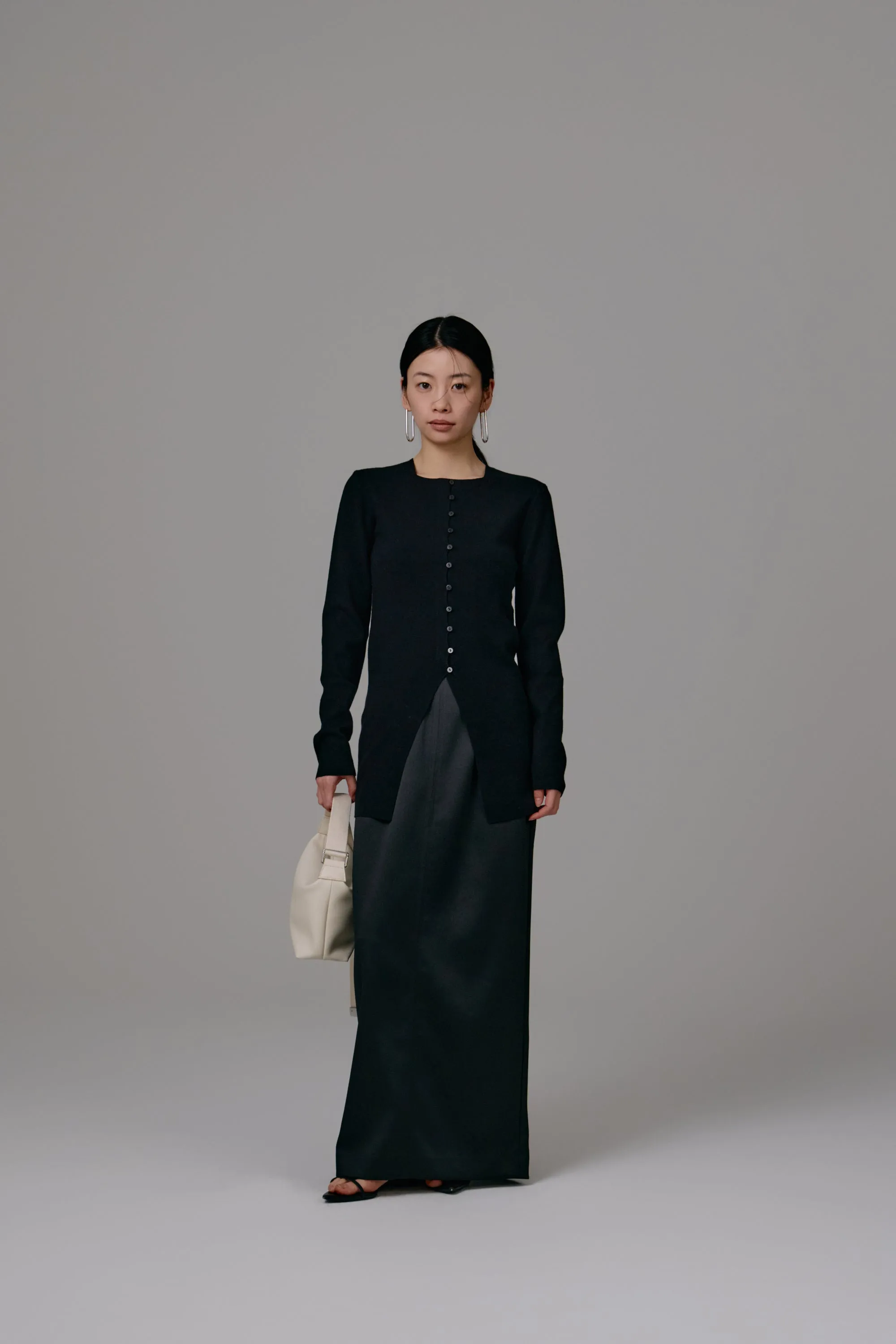 satin pencil skirt
