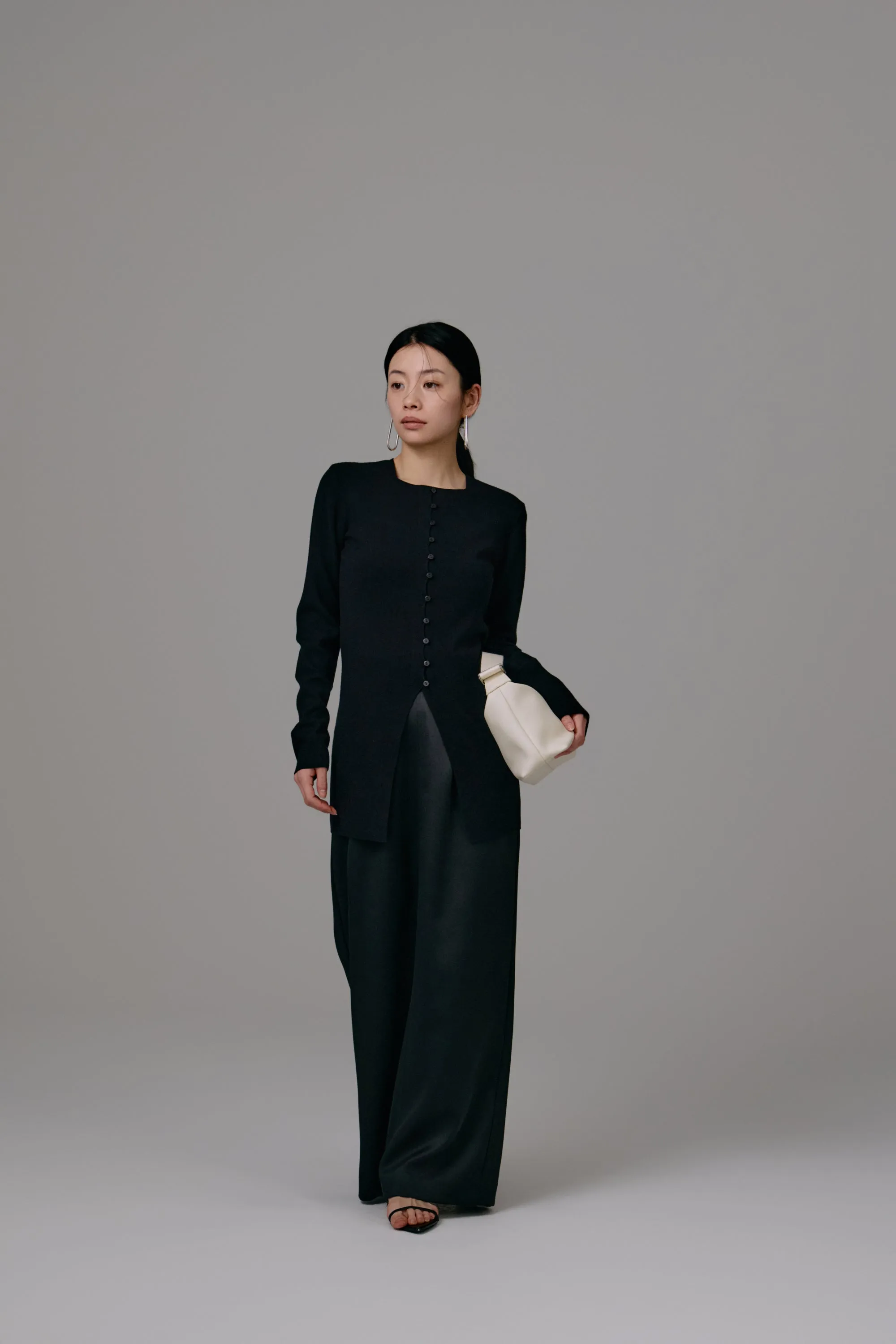satin pencil skirt