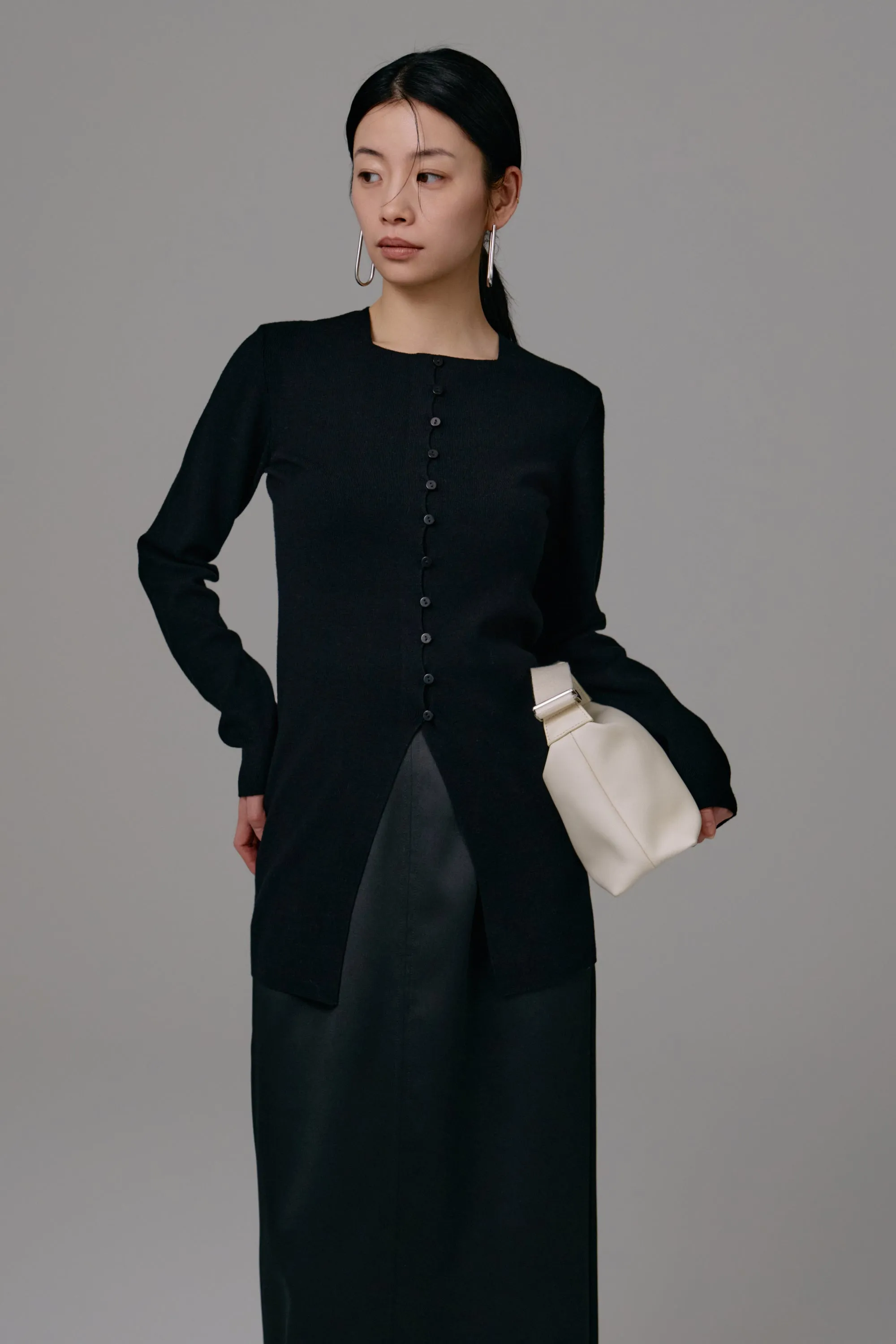 satin pencil skirt