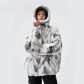 Shark Teeth Fur Jacket