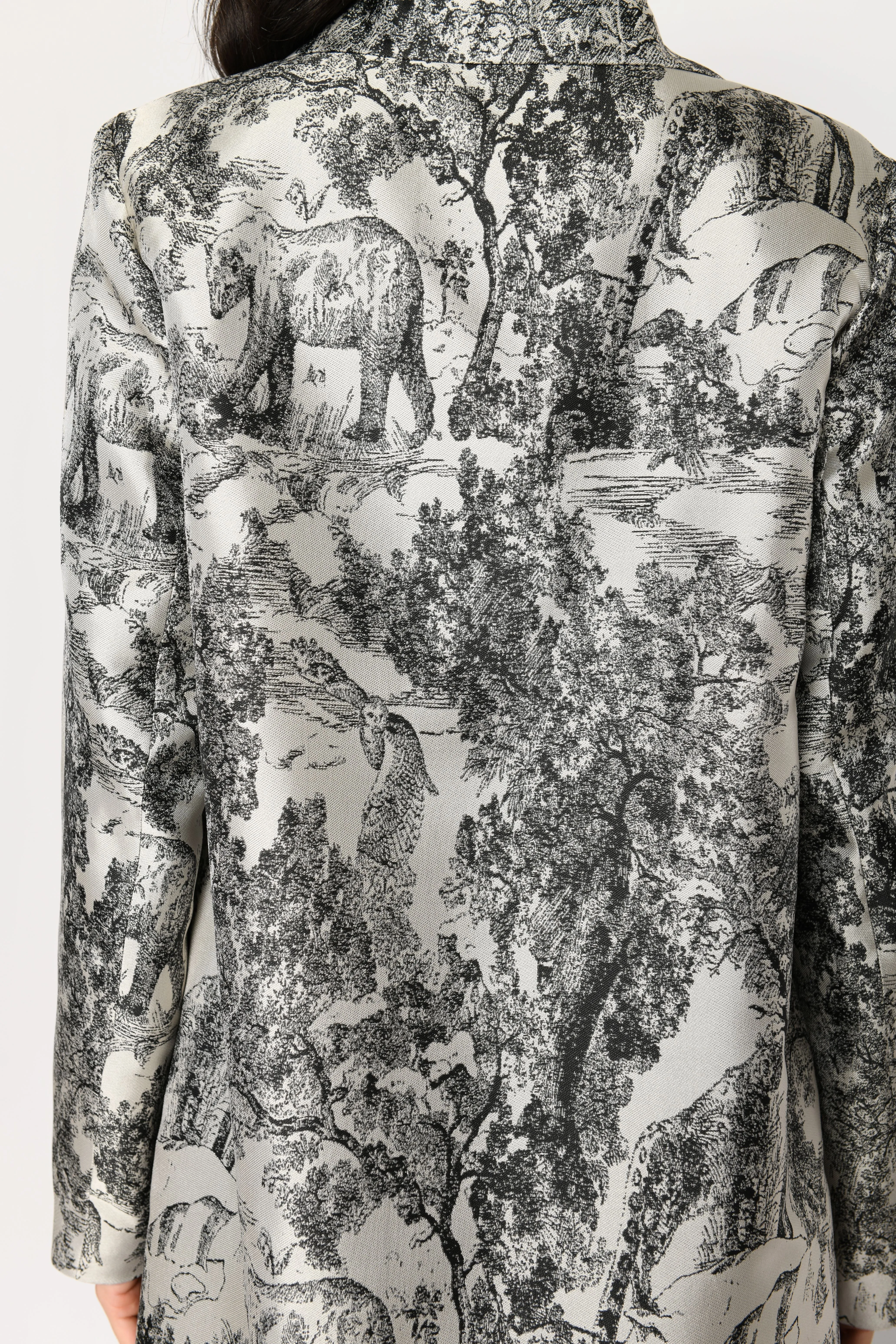 Silky Tapestry Dress Coat