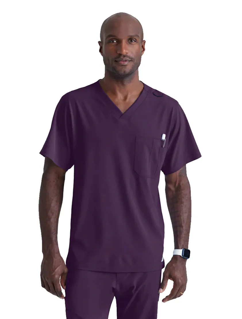 SKECHERS™ by Barco Structure 1-Pocket V-Neck Scrub Top