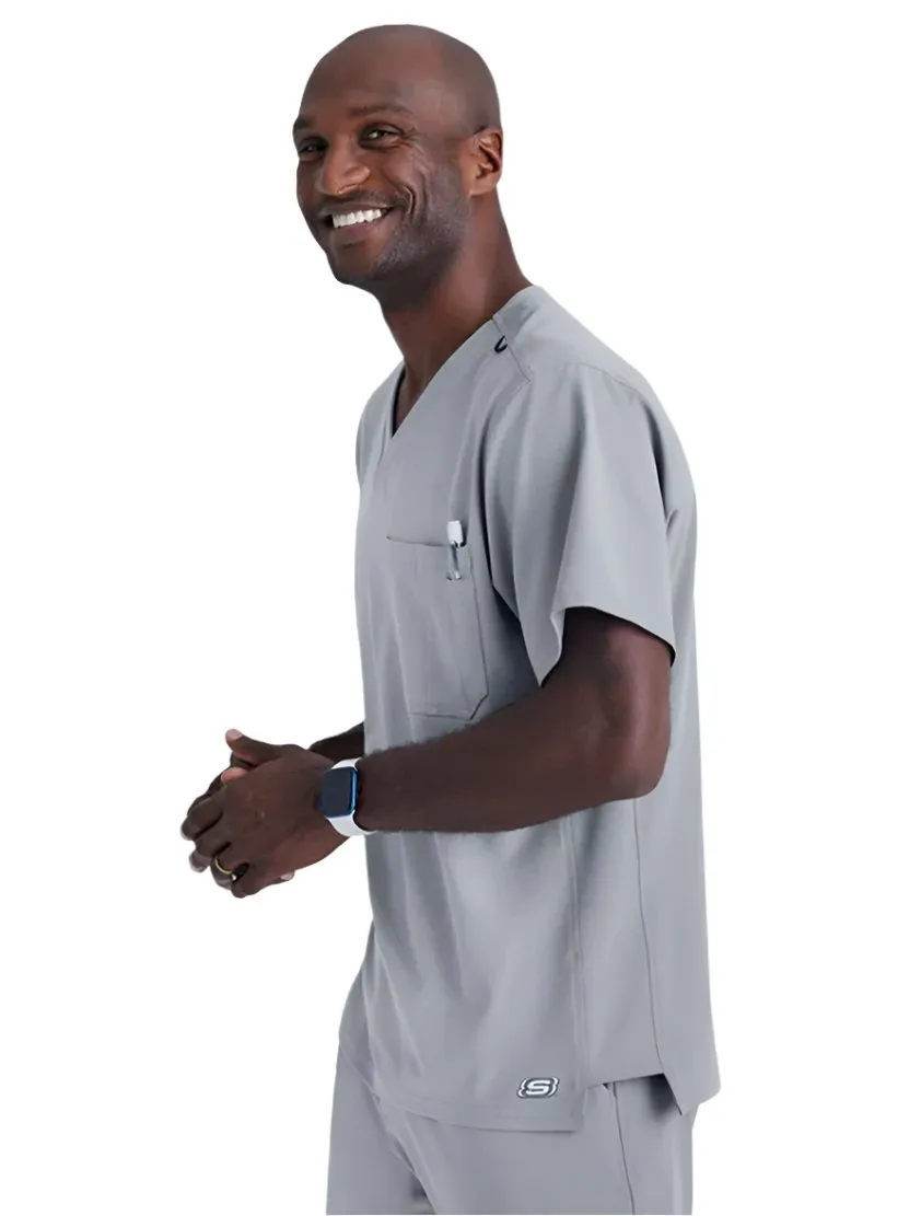 SKECHERS™ by Barco Structure 1-Pocket V-Neck Scrub Top