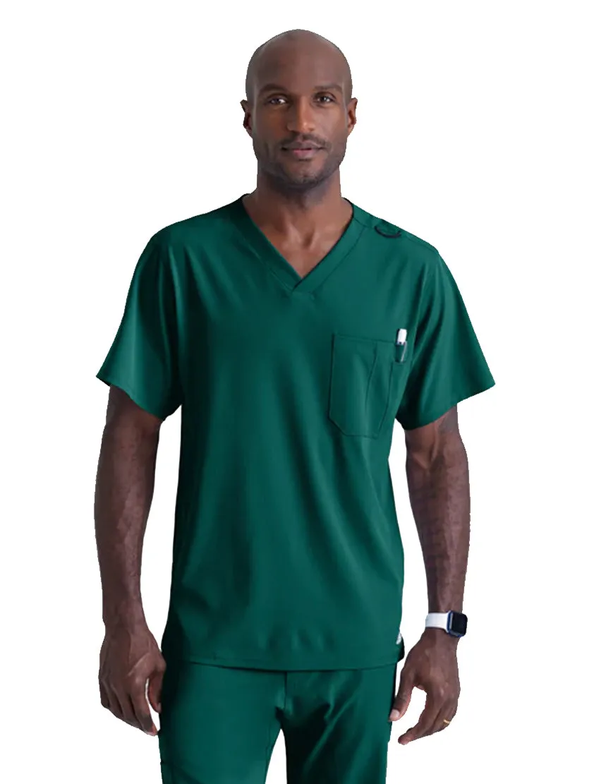 SKECHERS™ by Barco Structure 1-Pocket V-Neck Scrub Top