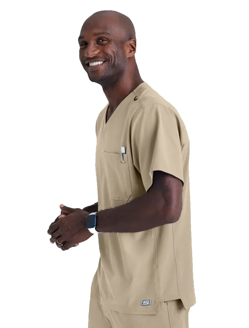 SKECHERS™ by Barco Structure 1-Pocket V-Neck Scrub Top