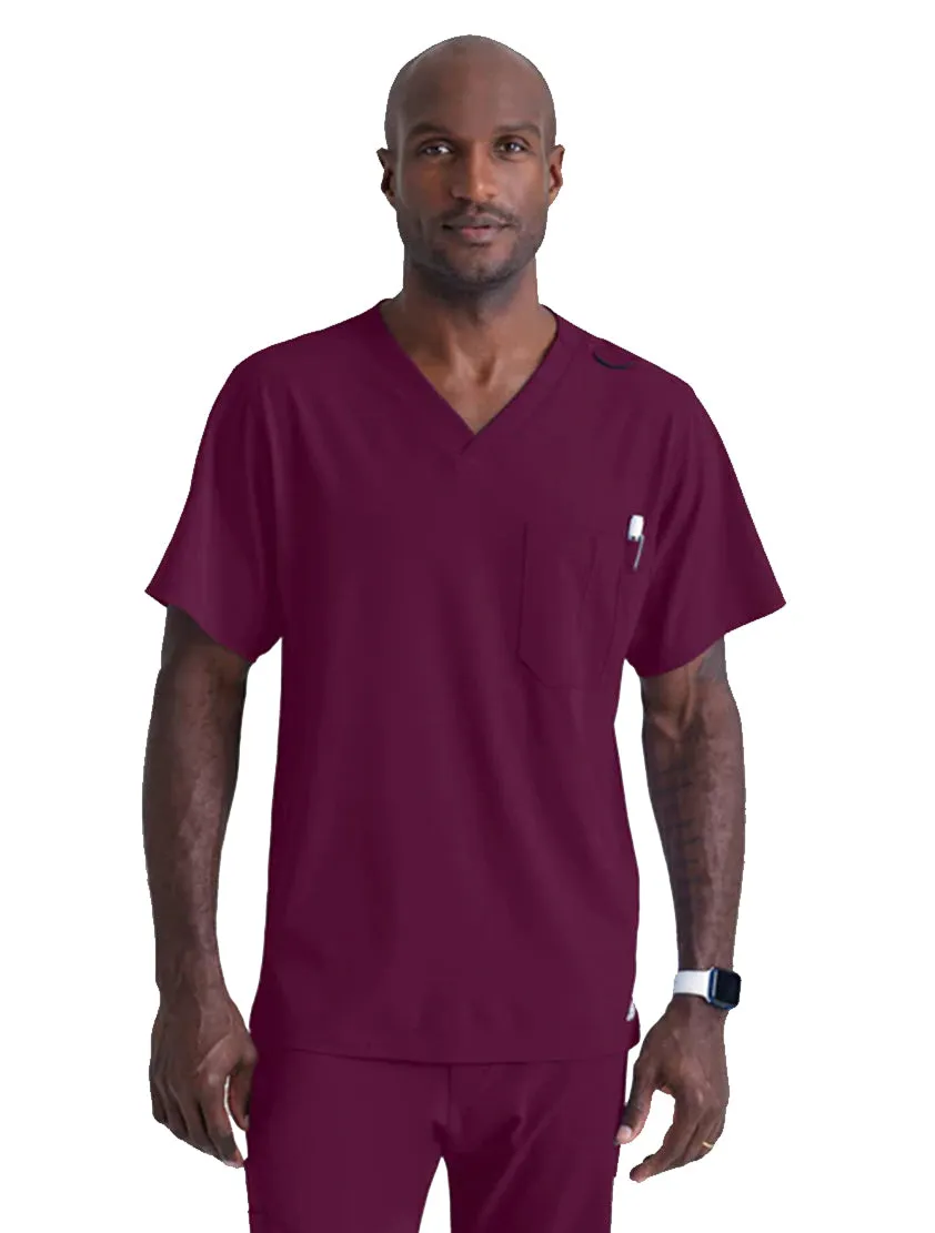 SKECHERS™ by Barco Structure 1-Pocket V-Neck Scrub Top