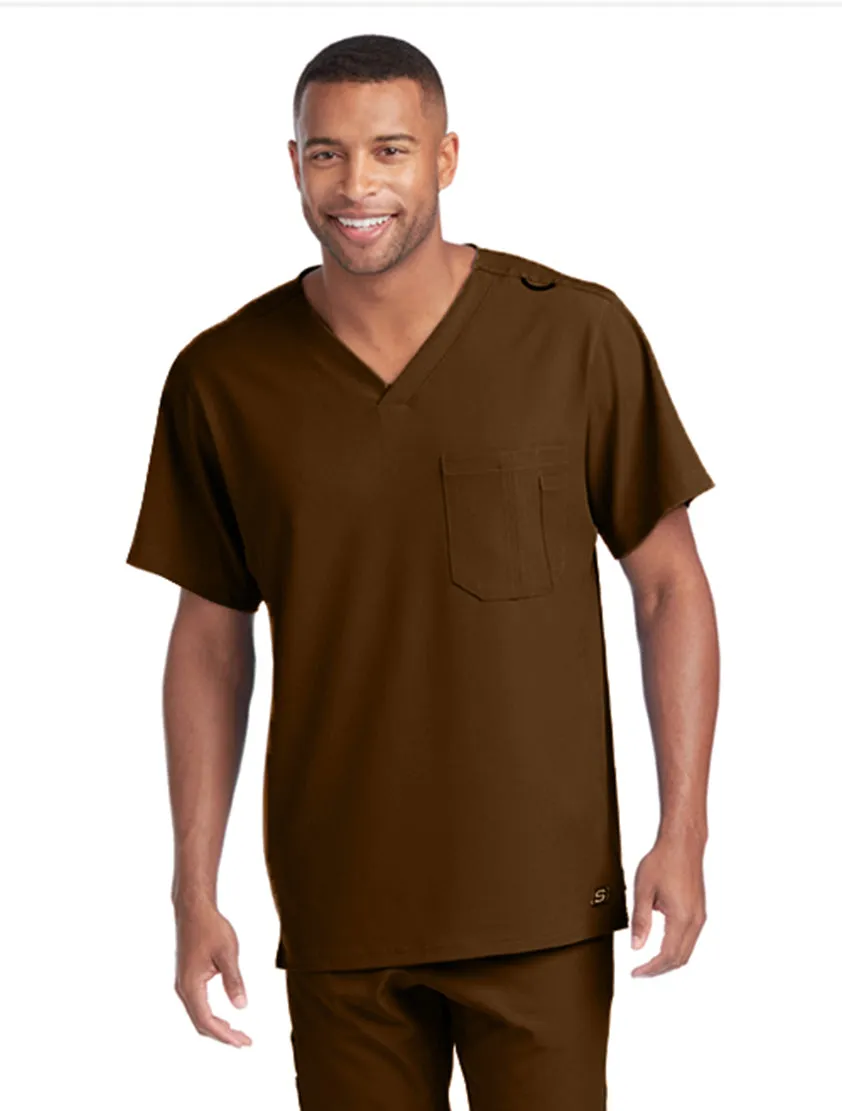 SKECHERS™ by Barco Structure 1-Pocket V-Neck Scrub Top