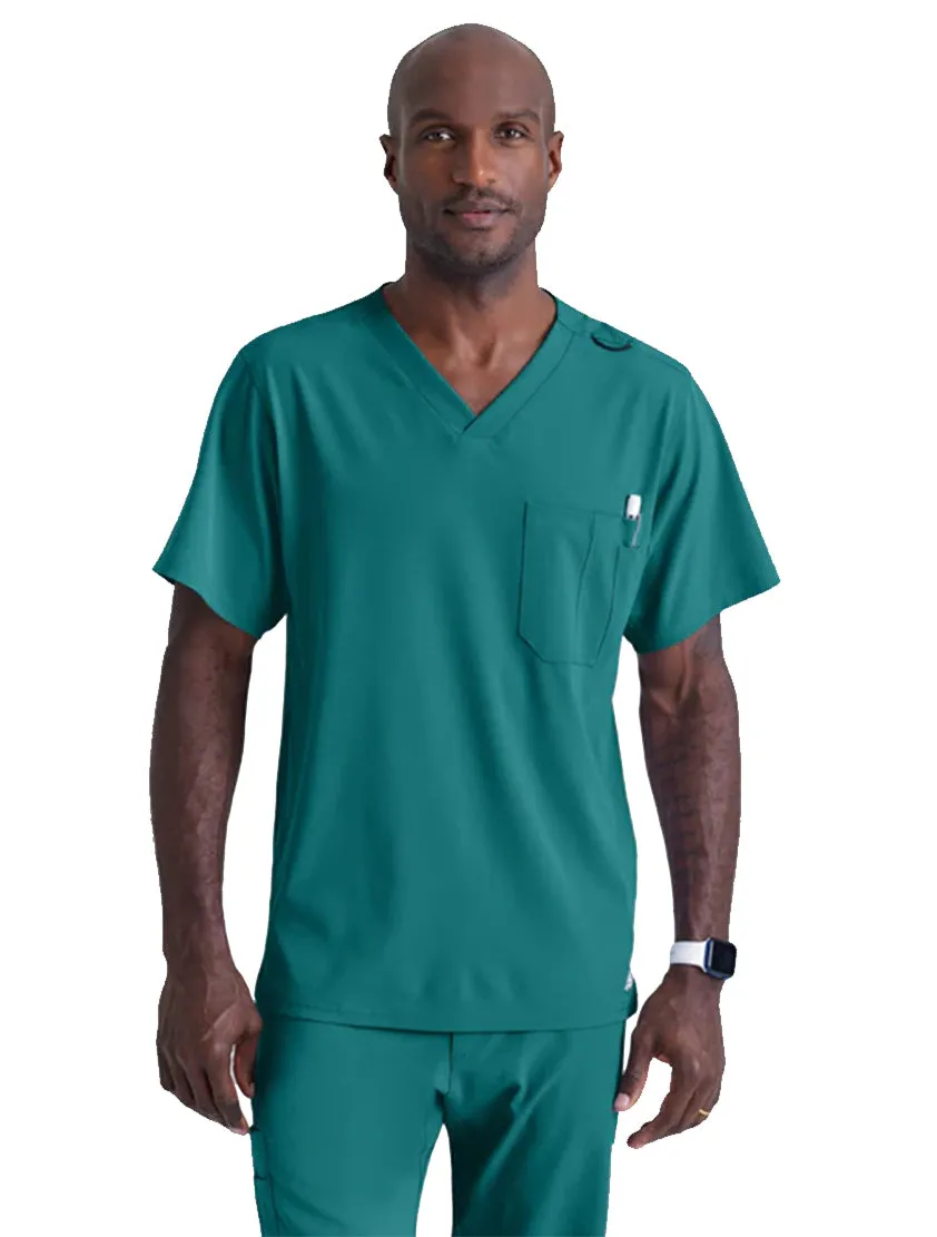SKECHERS™ by Barco Structure 1-Pocket V-Neck Scrub Top