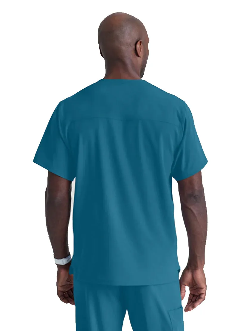 SKECHERS™ by Barco Structure 1-Pocket V-Neck Scrub Top