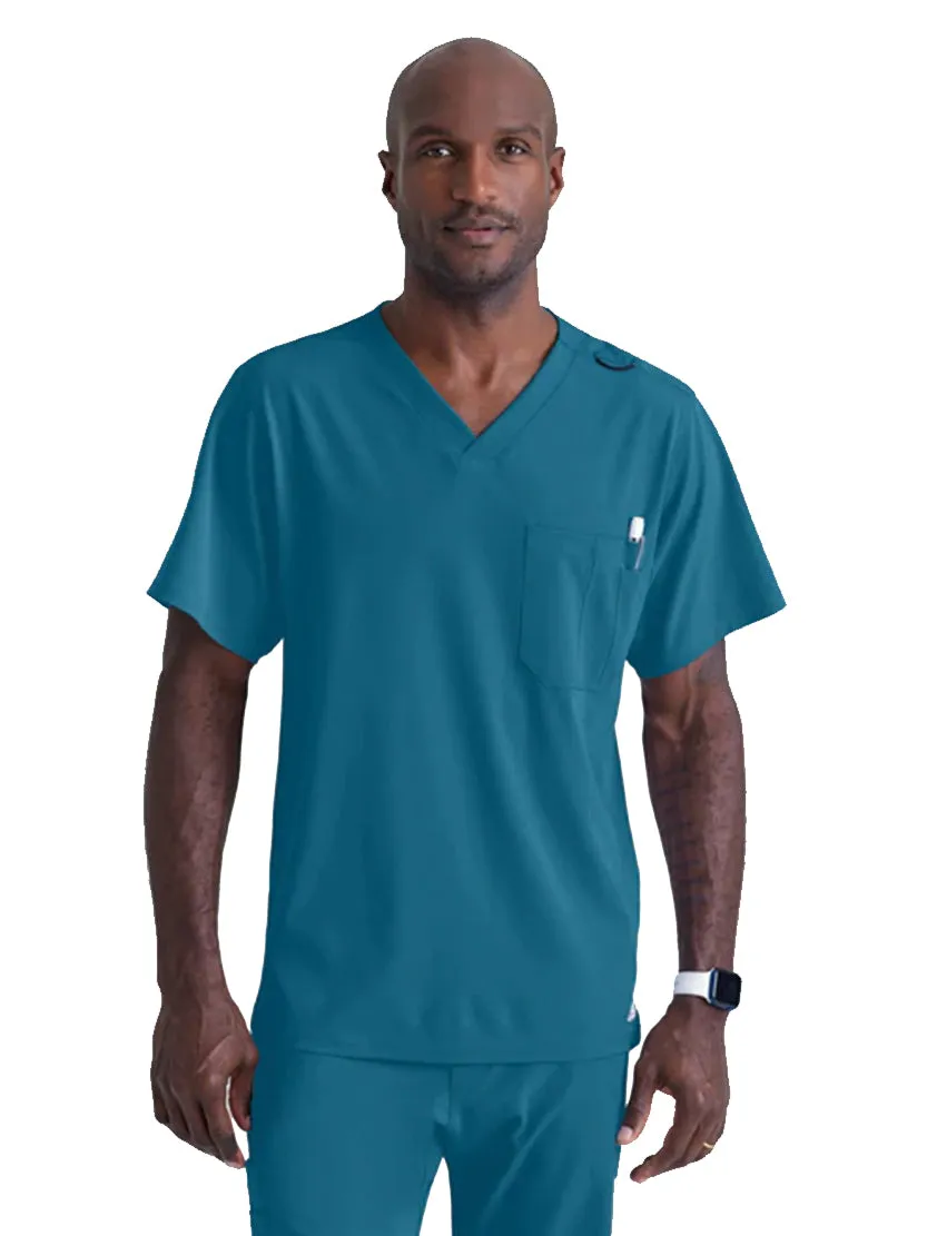 SKECHERS™ by Barco Structure 1-Pocket V-Neck Scrub Top