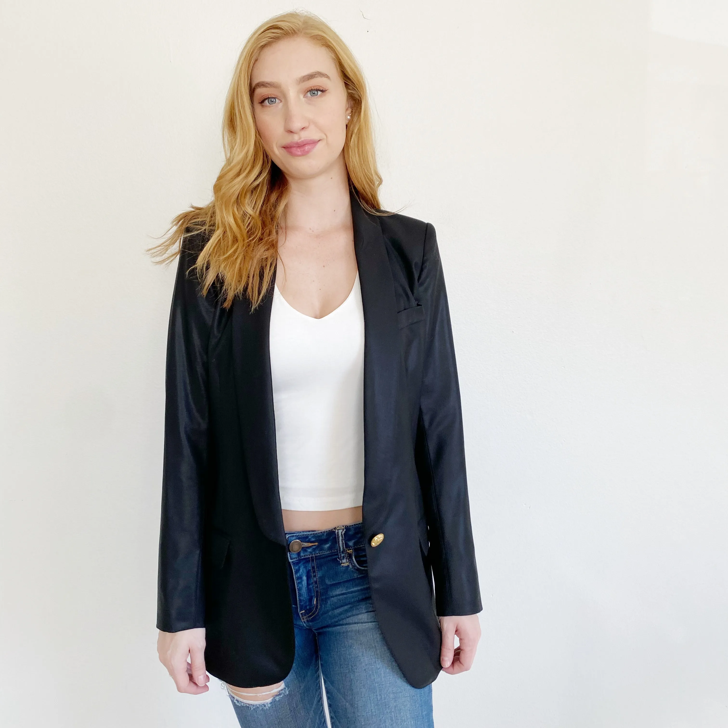 SMYTHE Wool Boyfriend Blazer 8