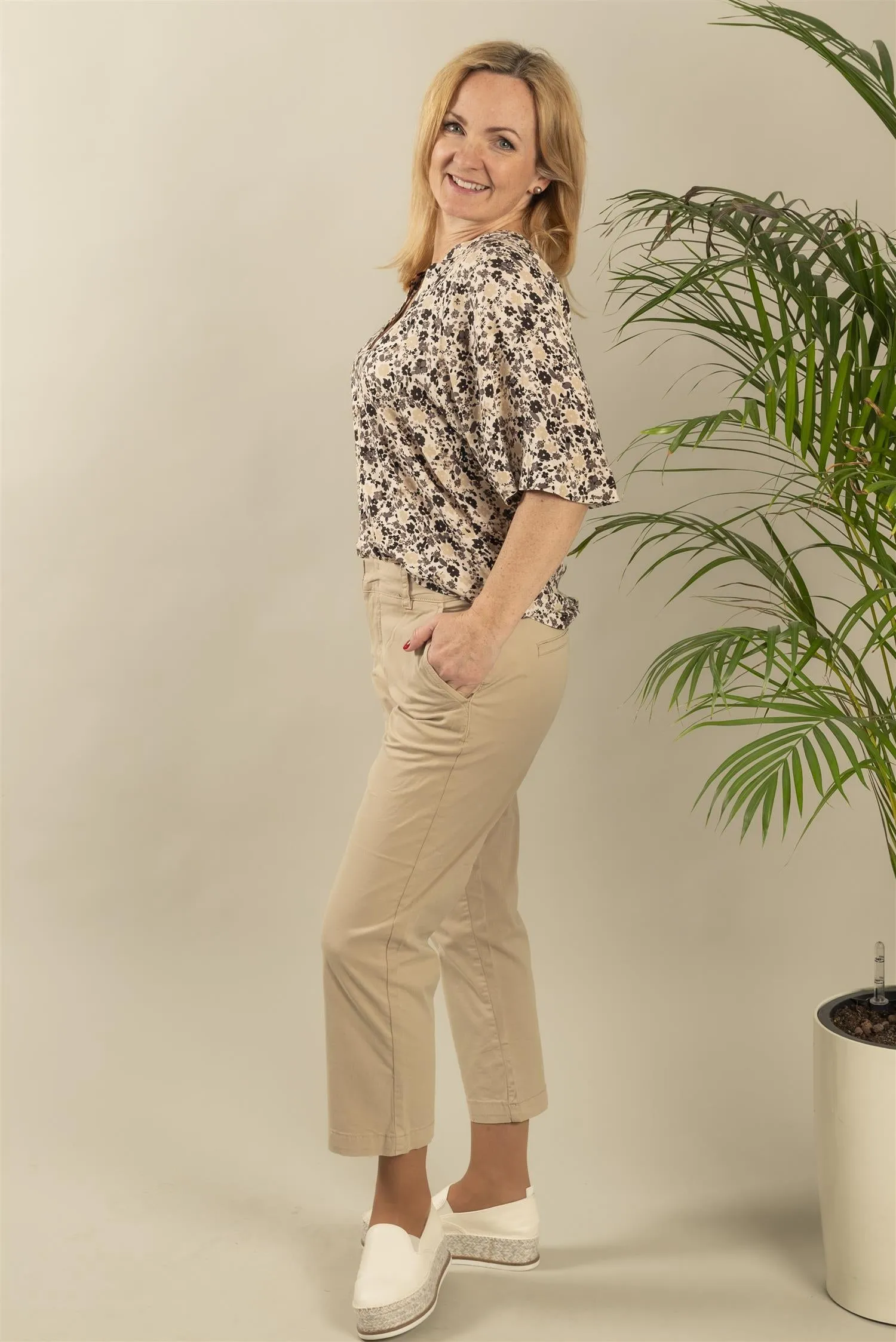 Soffyns Kulott Chinos - White Pepper