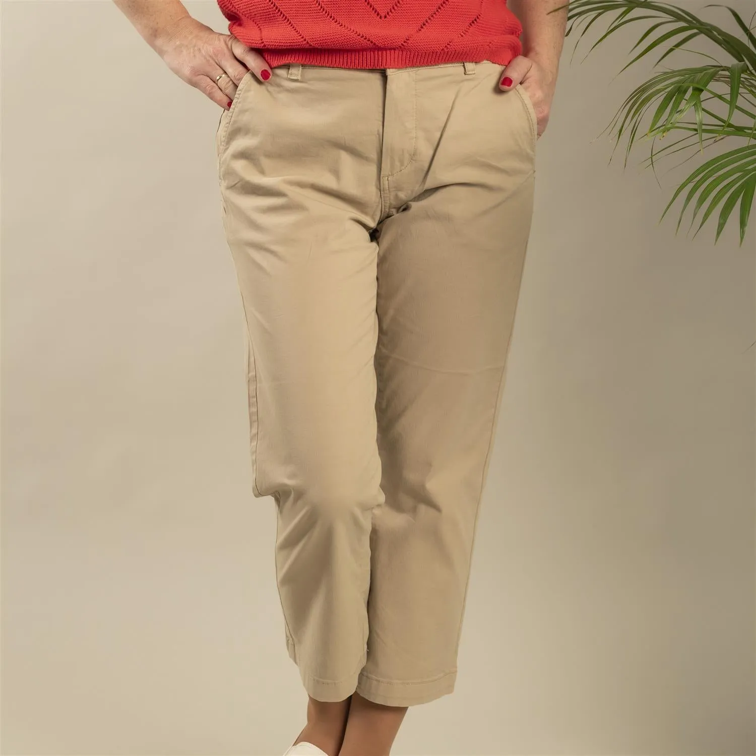 Soffyns Kulott Chinos - White Pepper