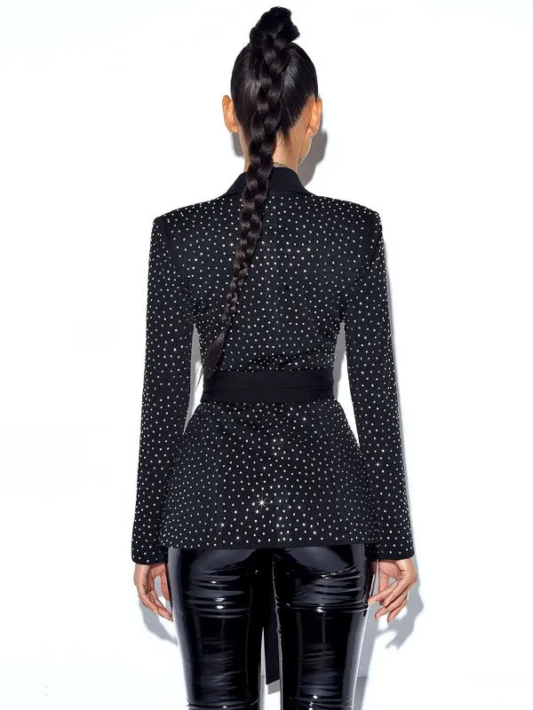 Sofia Crystal Embellished Blazer