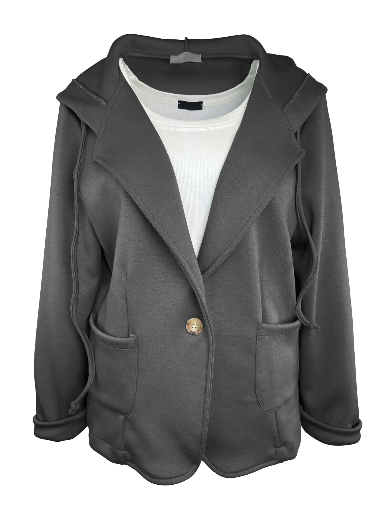 Sweat Jacke Hoodie grau
