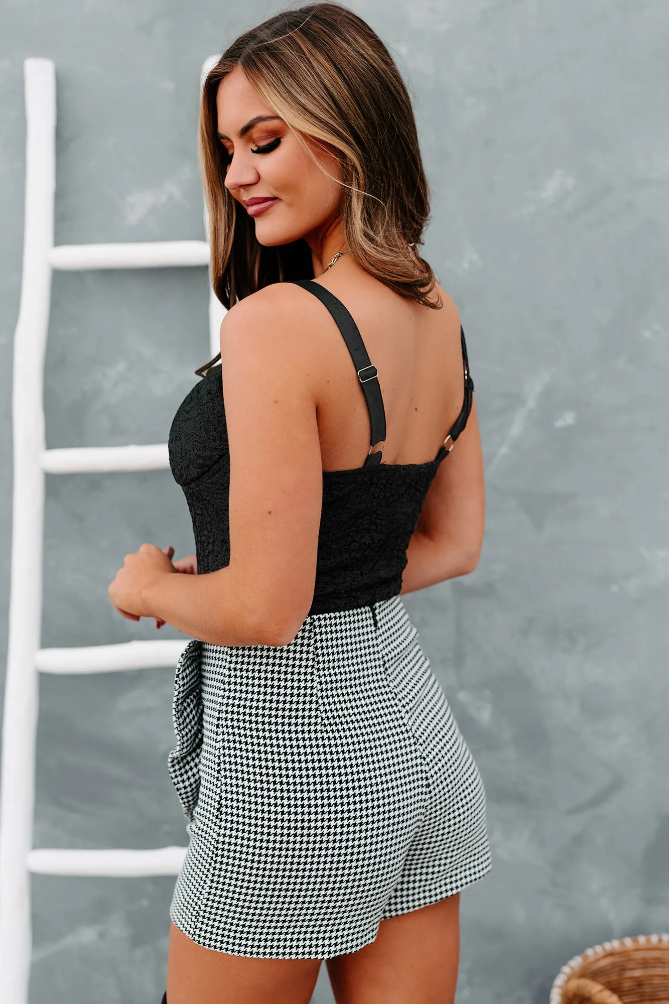 Sweet As Sugar Lace Bodysuit (Black)