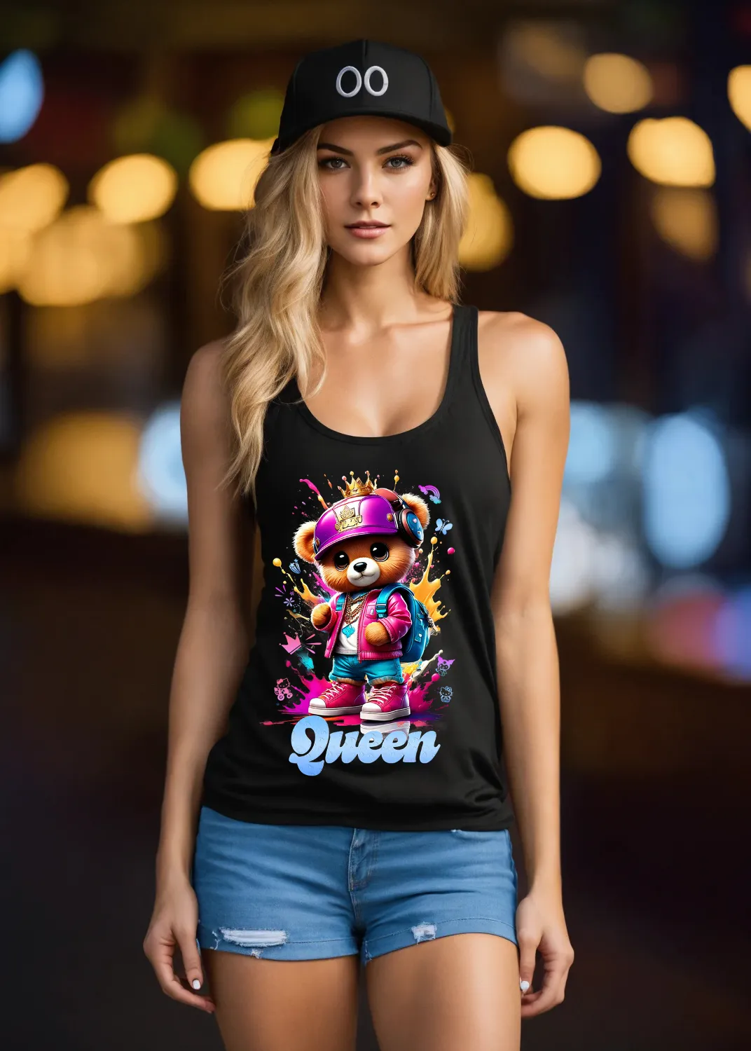 Teddy Queen Art Tank Top | Grooveman Music TM