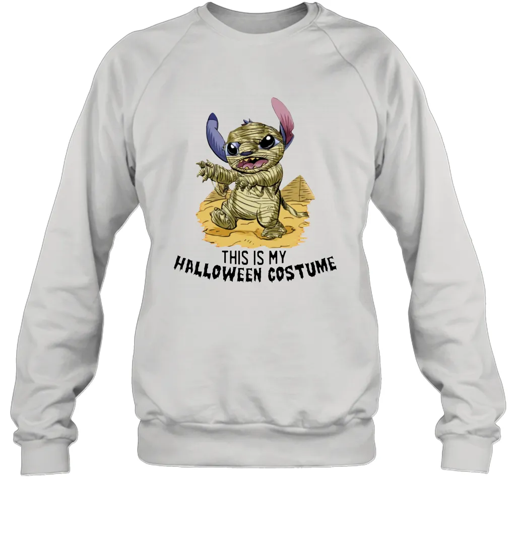 This Is My Halloween Costume Mummy Stitch Shirt Crewneck Sweatshirt