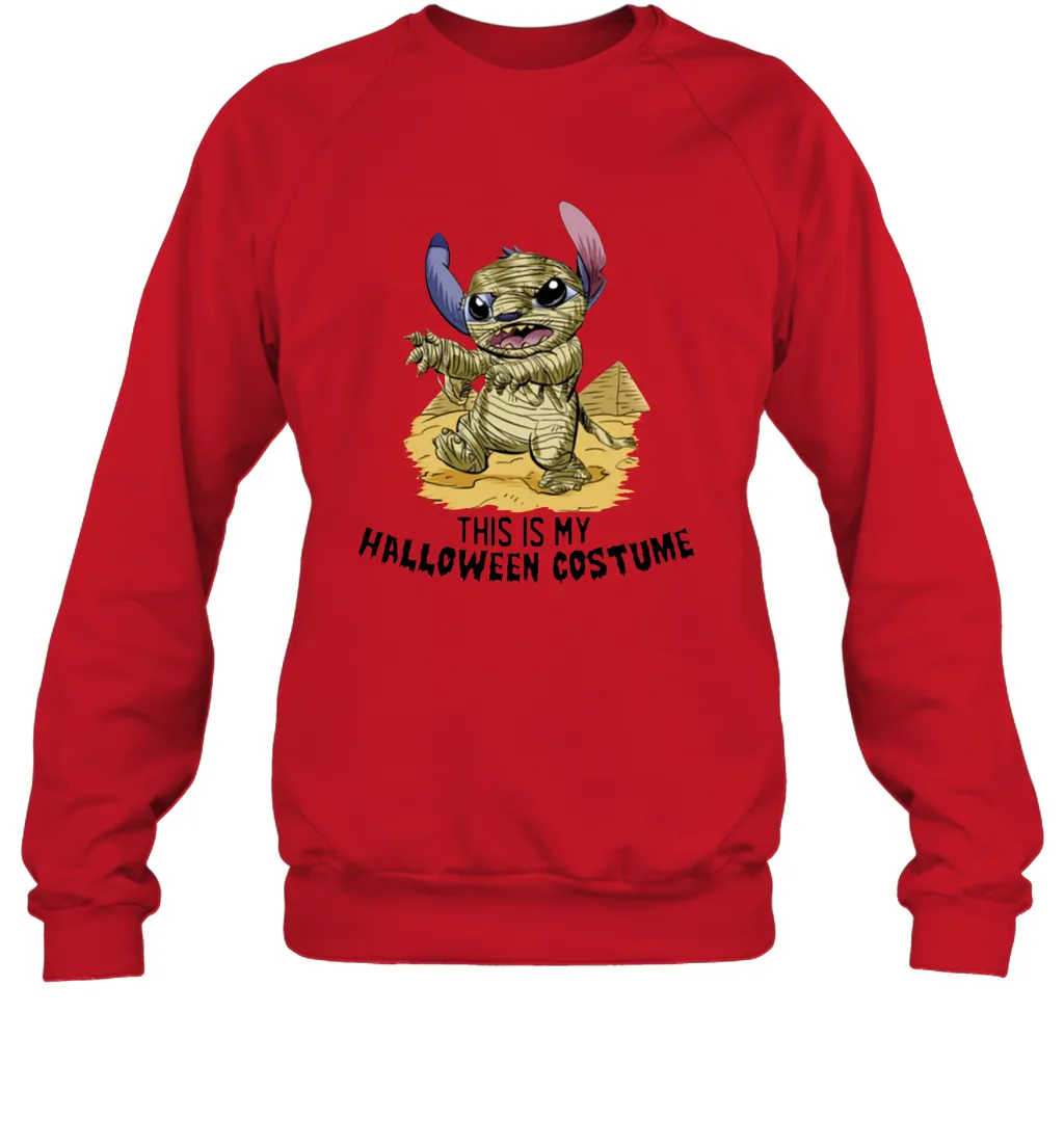 This Is My Halloween Costume Mummy Stitch Shirt Crewneck Sweatshirt