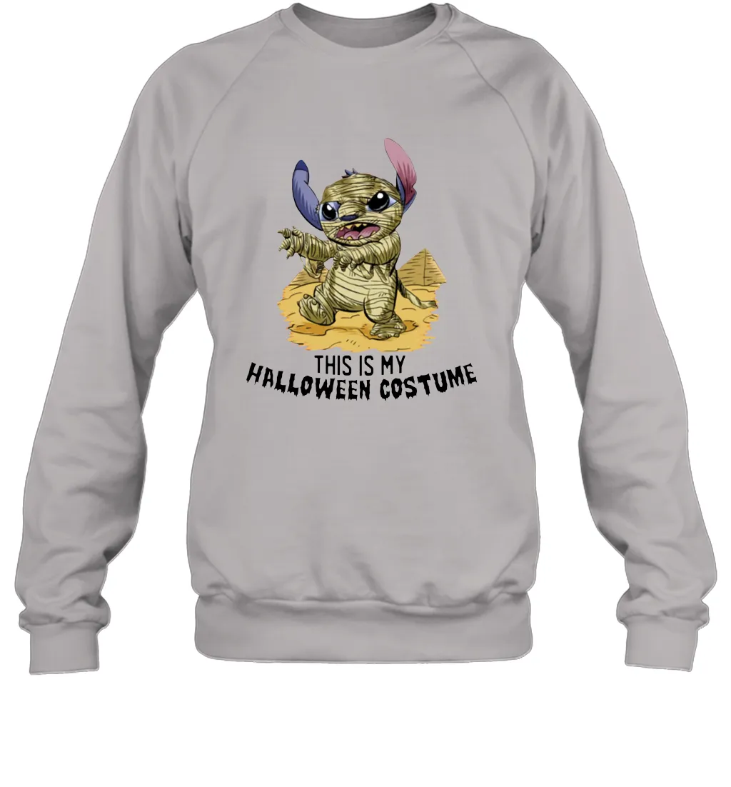 This Is My Halloween Costume Mummy Stitch Shirt Crewneck Sweatshirt