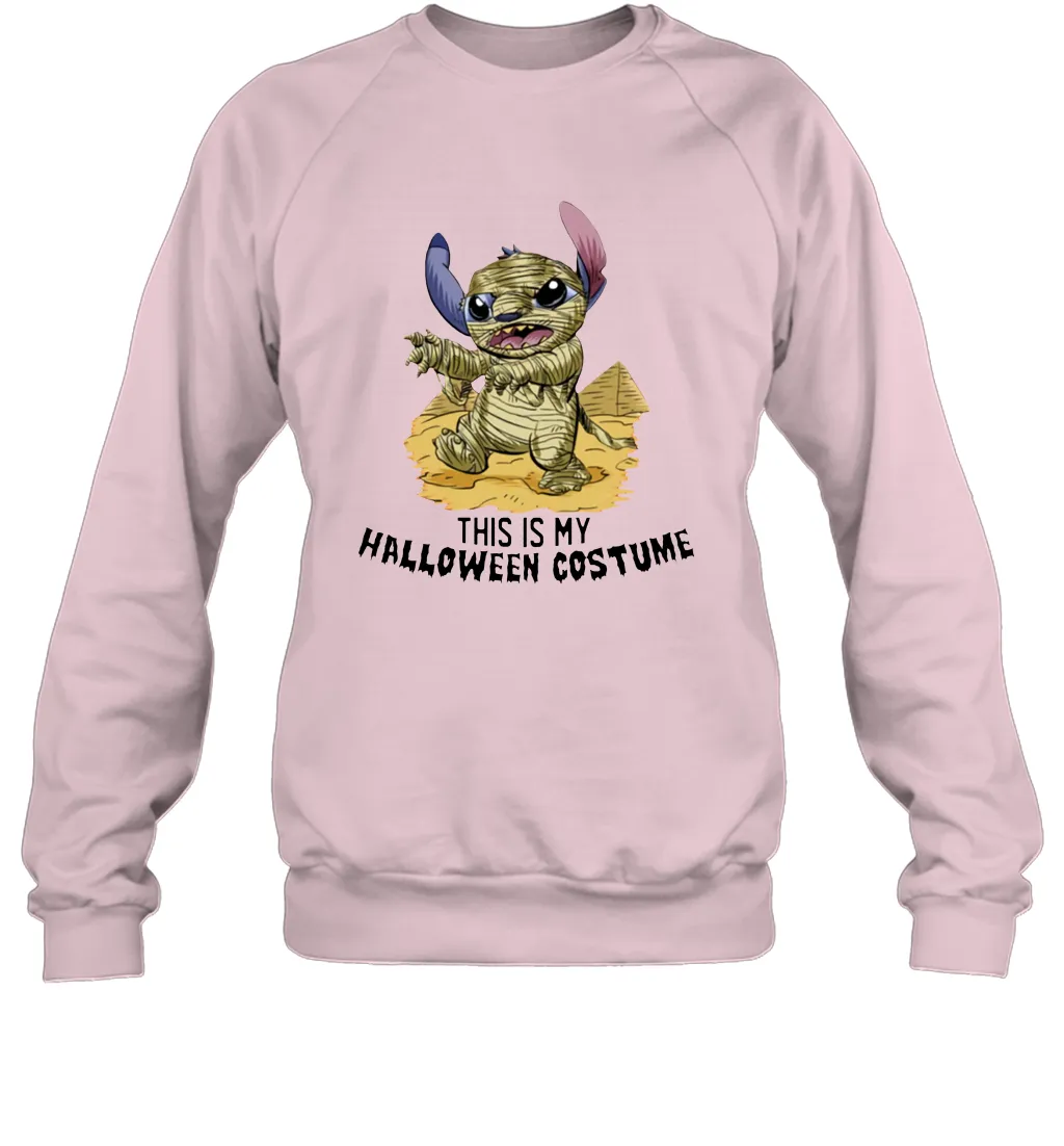 This Is My Halloween Costume Mummy Stitch Shirt Crewneck Sweatshirt
