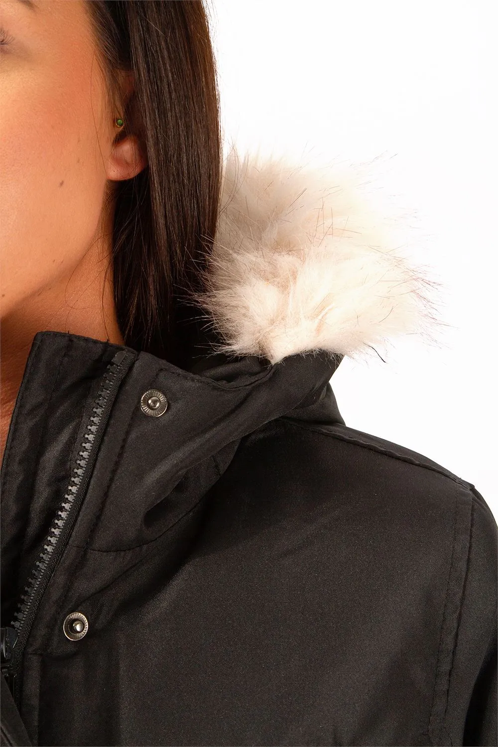 Trinity Faux Fur Hooded Parka