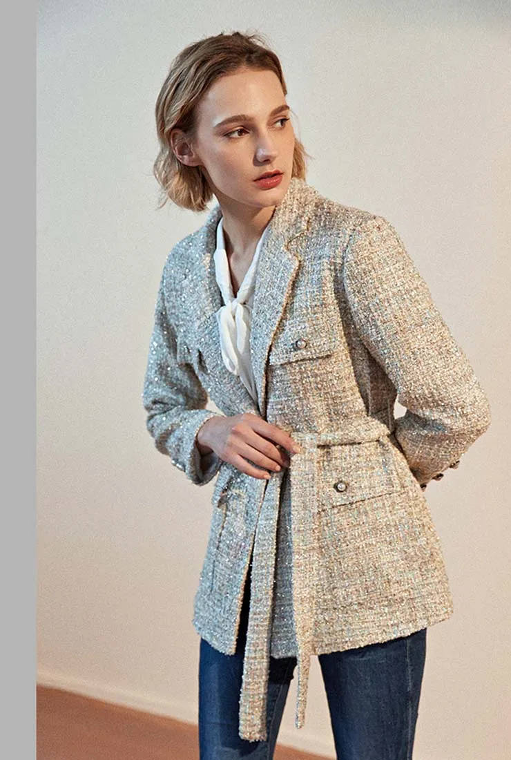 Tweed Short Blazer Jacket