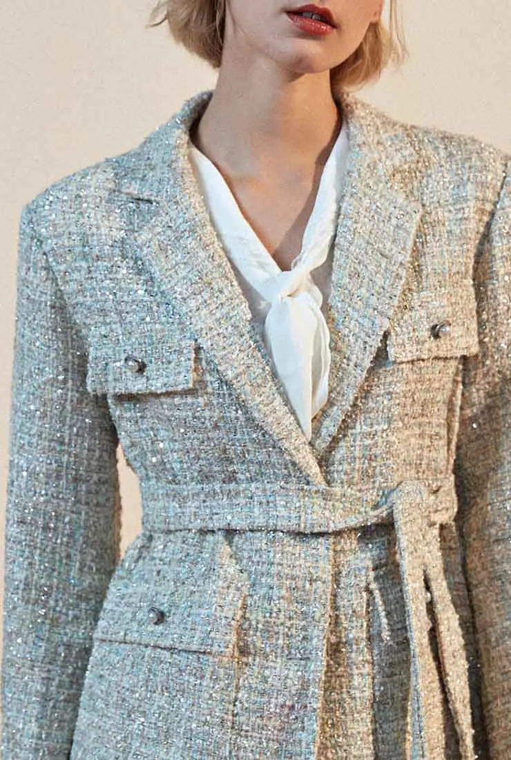 Tweed Short Blazer Jacket