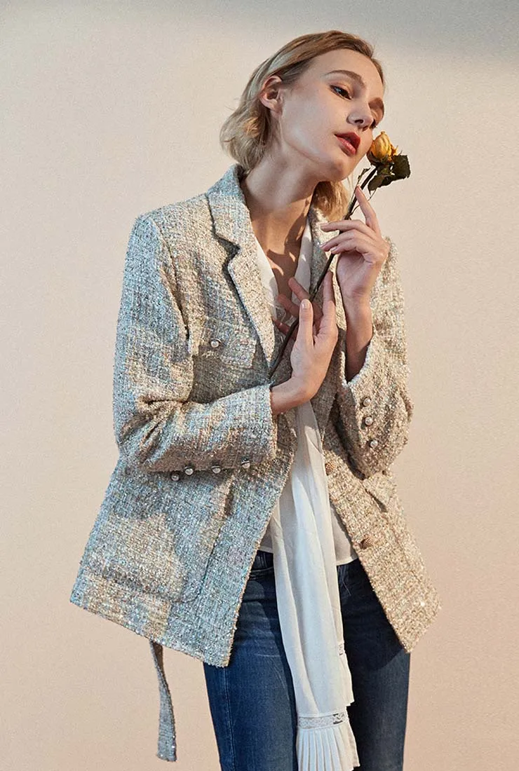 Tweed Short Blazer Jacket