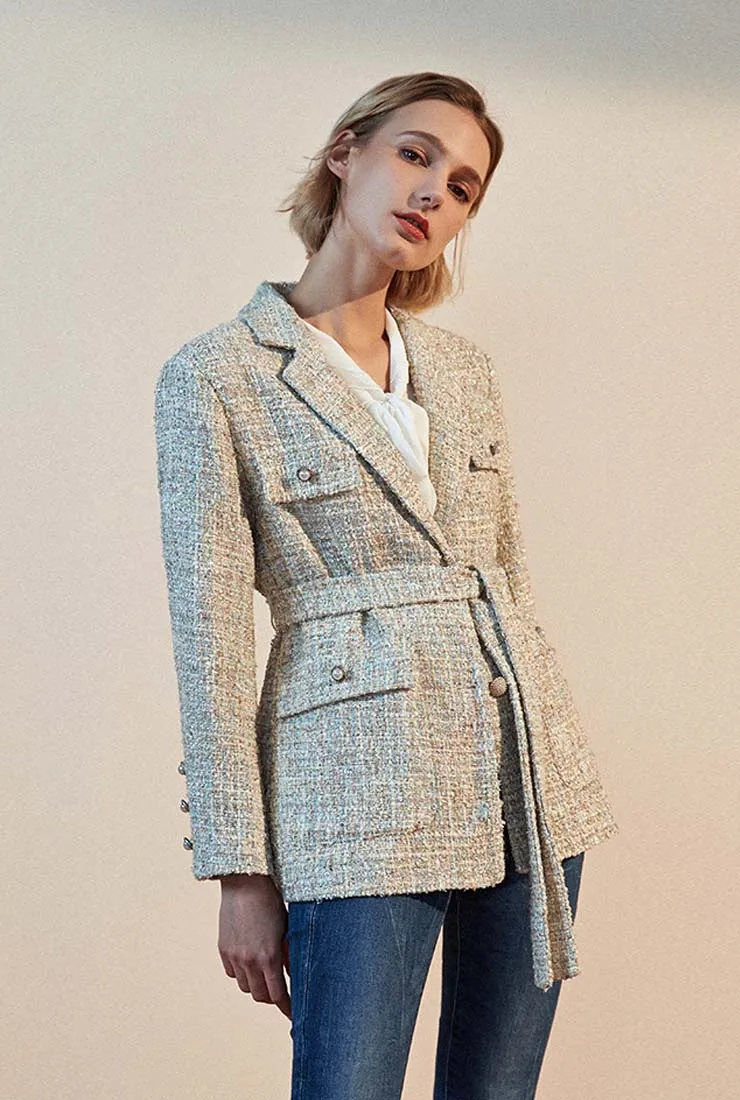 Tweed Short Blazer Jacket
