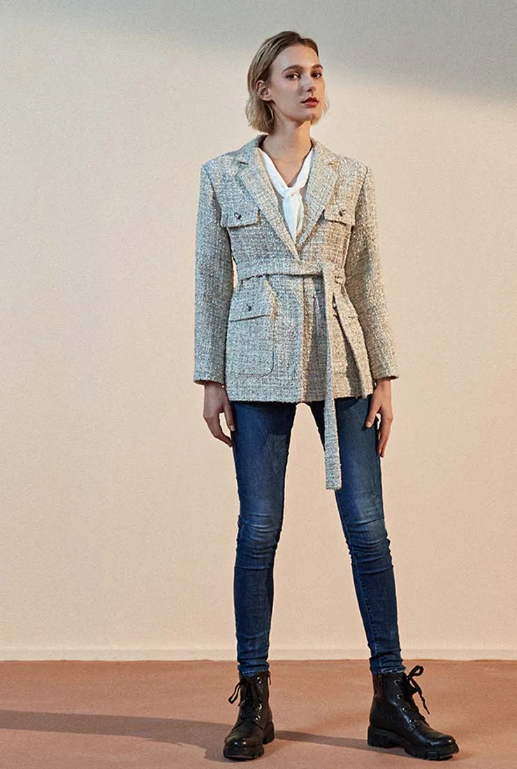 Tweed Short Blazer Jacket