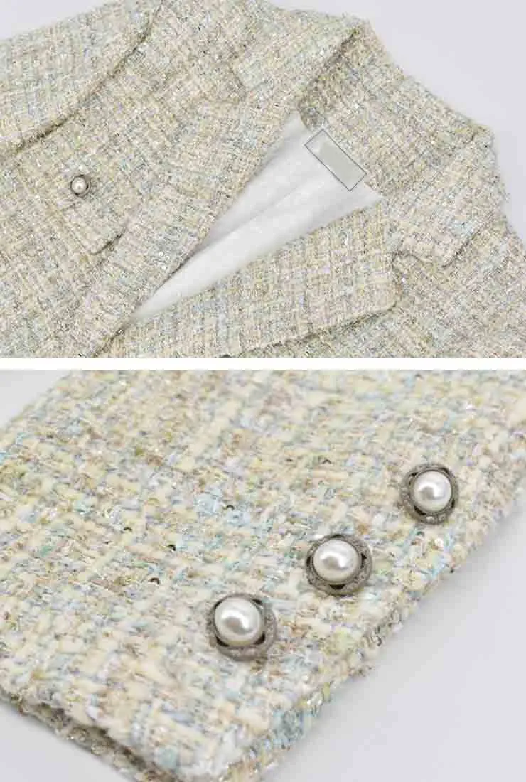 Tweed Short Blazer Jacket