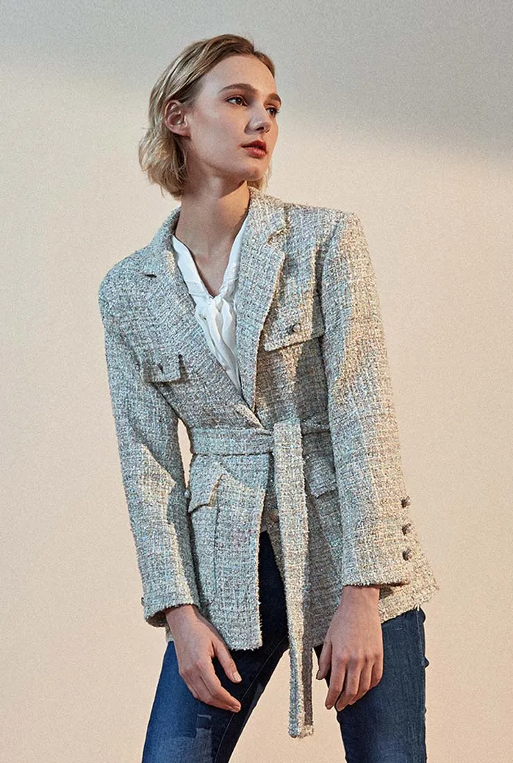 Tweed Short Blazer Jacket